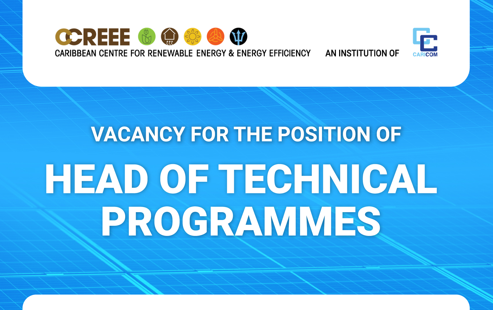 Vacancy for the Position of Head of Technical Programmes